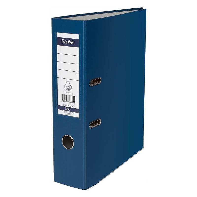 Segregator na dokumenty A4 80mm XXL niebieski z szyną 100551784 BANTEX