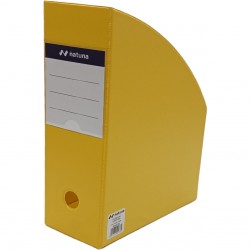 Pojemnik na czasopisma NATUNA A4 10cm żółty PCV (SD-36-08)
