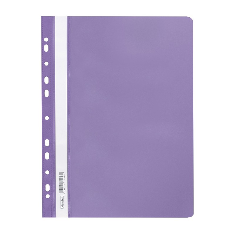 Skoroszyt na dokumenty miękki A4 wpinany do segregatora 20 sztuk fioletowy SPP-02-11 BIURFOL