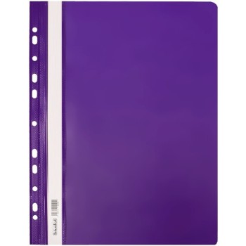 Skoroszyt na dokumenty twardy A4 wpinany do segregatora 10 sztuk fioletowy SH-01-11 BIURFOL