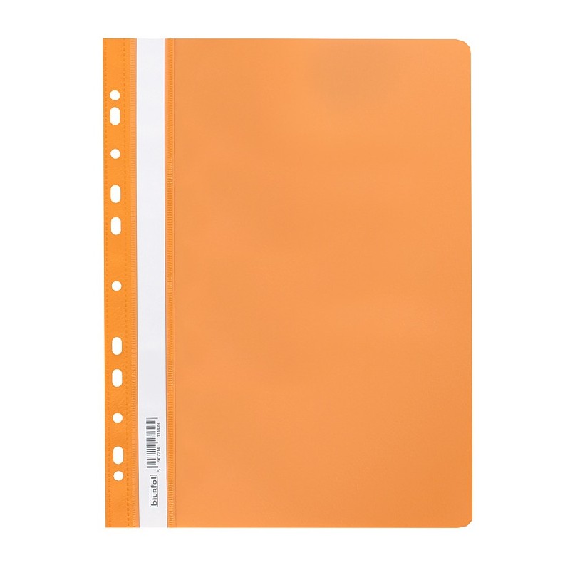 Skoroszyt na dokumenty miękki A4 wpinany do segregatora 20 sztuk pomarańczowy SPP-02-08 BIURFOL