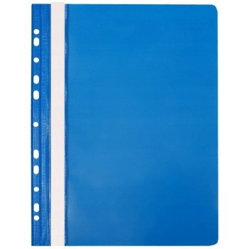 Skoroszyt na dokumenty twardy A4 wpinany do segregatora 10 sztuk niebieski NATUNA