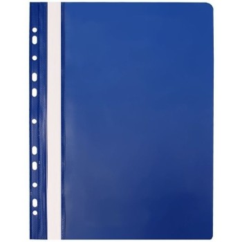 Skoroszyt na dokumenty twardy A4 wpinany do segregatora 10 sztuk granatowy NATUNA