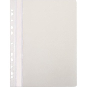 Skoroszyt na dokumenty twardy A4 wpinany do segregatora 10 sztuk biały NATUNA