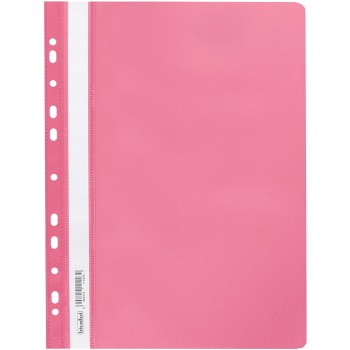 Skoroszyt na dokumenty miękki A4 wpinany do segregatora 20 sztuk różowy SPP-02-10 BIURFOL