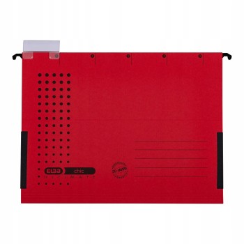 Teczka zawieszana na dokumenty CHIC ULTIMATE harmonijkowa czerwona 100552105 ELBA