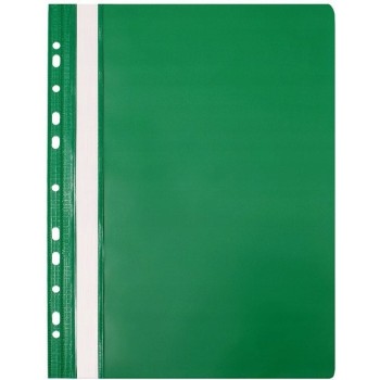 Skoroszyt na dokumenty twardy A4 wpinany do segregatora 10 sztuk zielony NATUNA