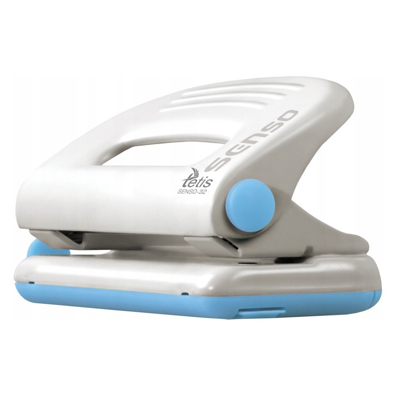 Dziurkacz metalowy 10k. niebieski SENSO-32 TETIS