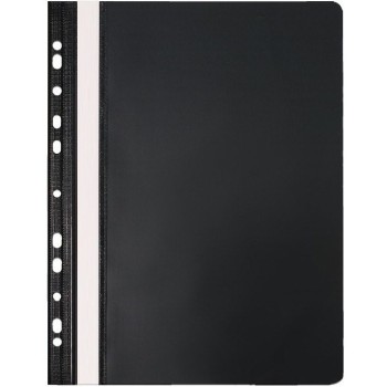 Skoroszyt na dokumenty twardy A4 wpinany do segregatora 10 sztuk czarny NATUNA