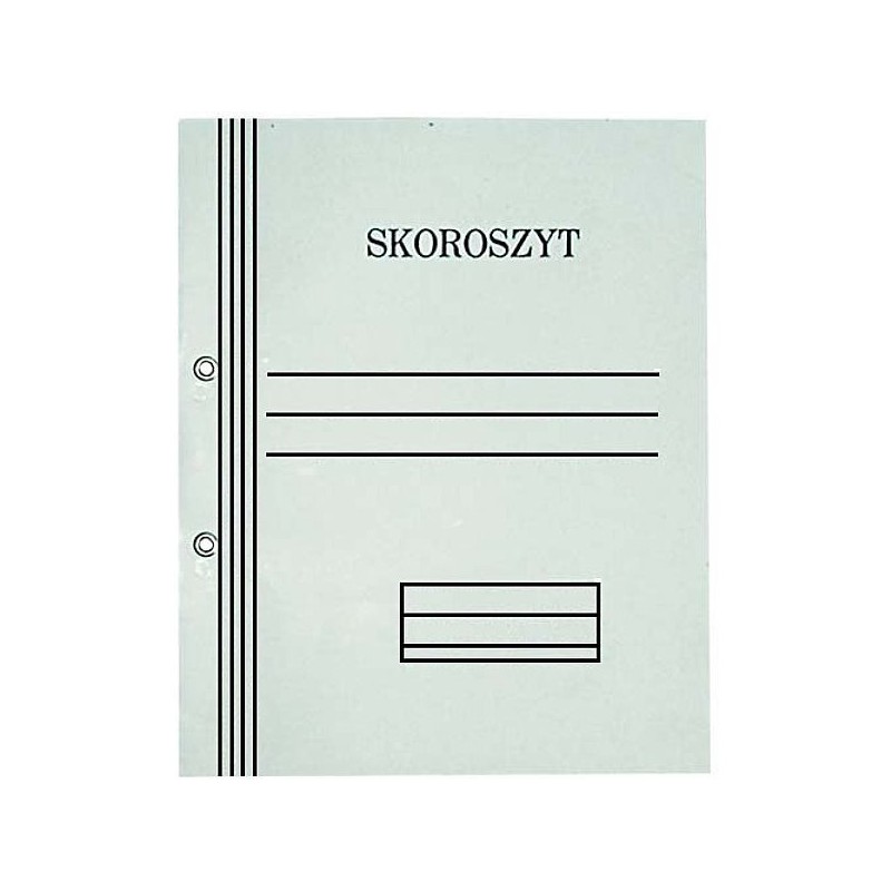 Skoroszyt oczkowy biały A4 pełny 300g 50szt. KIEL-TECH 4-00723