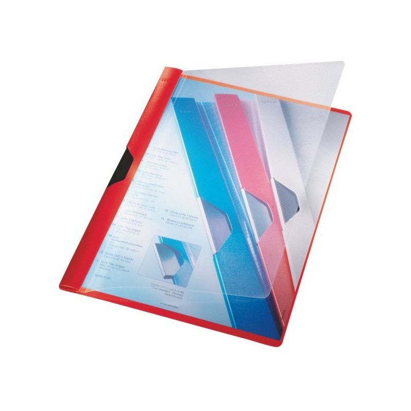 Skoroszyt z klipem A4 czerwony 41700025 LEITZ