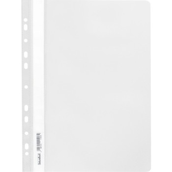 Skoroszyt na dokumenty miękki A4 wpinany do segregatora 20 sztuk biały SPP-02-06 BIURFOL