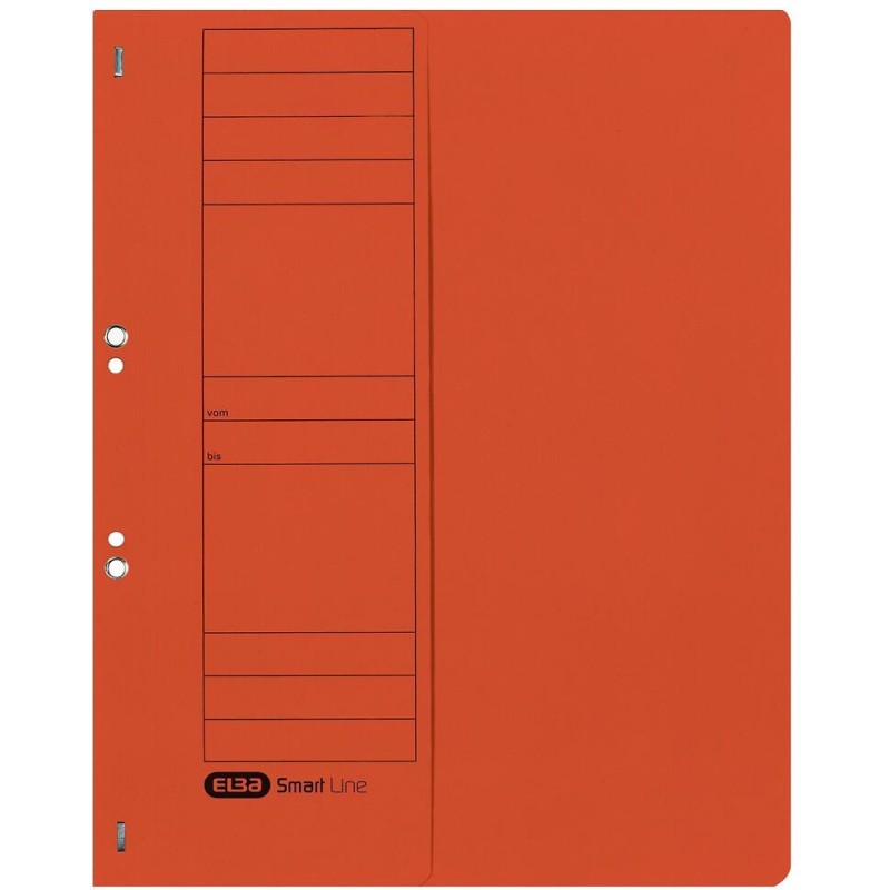 Skoroszyt wpinany do segregatora 1/2 A4 pomarańczowy 100551881 ELBA