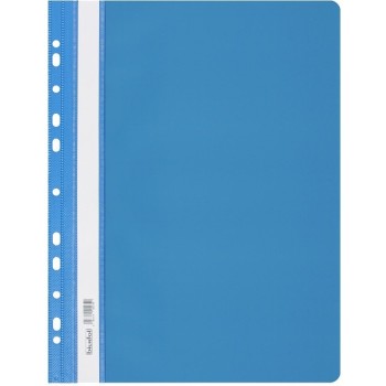 Skoroszyt na dokumenty twardy A4 wpinany do segregatora 10 sztuk jasny niebieski SH-01-13 BIURFOL