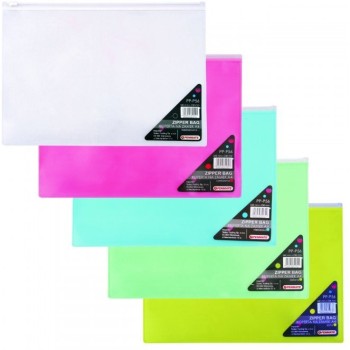 Koperta na zamek PP-P56 A4 żółta TT6704 PENMATE