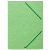 Teczka z gumką rogi NATUNA A4 preszpan jasna zielona 390g