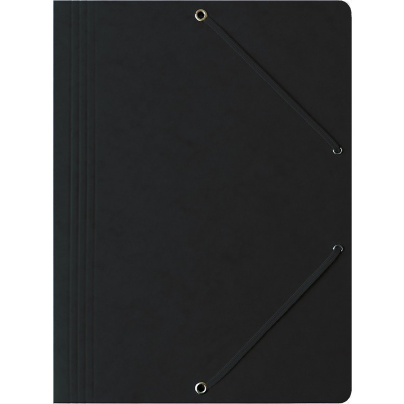 Teczka na dokumenty z gumką A4 preszpanowa czarna 400087824 BANTEX