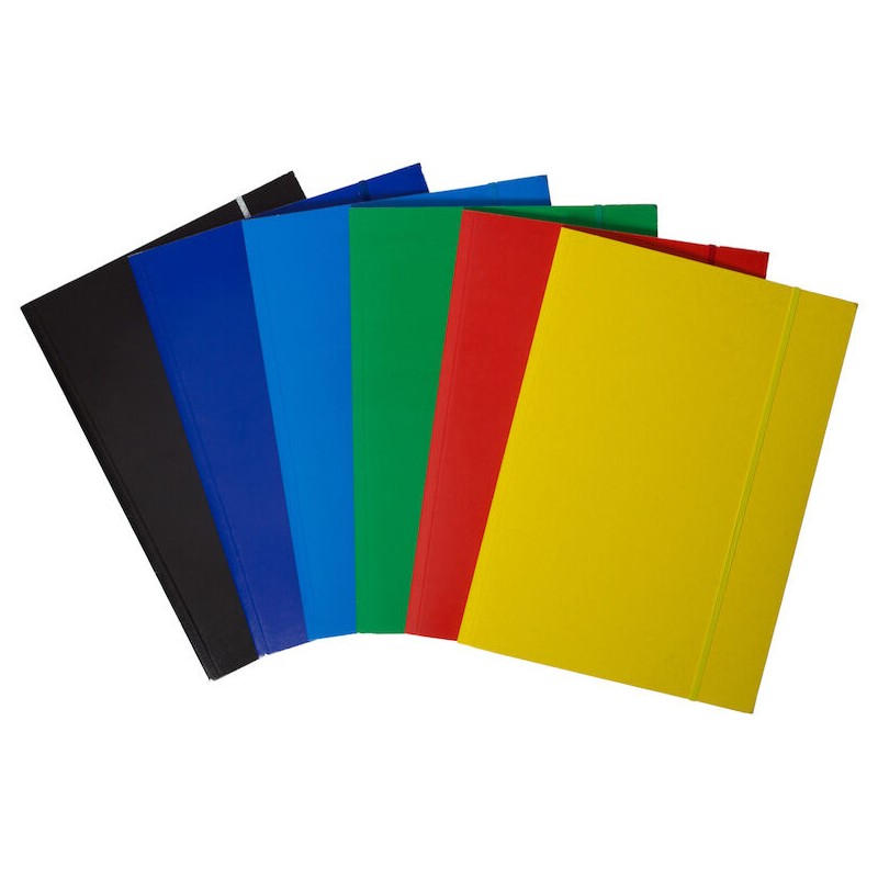 Teczka na dokumenty z gumką A4 kartonowa niebieska 100553869 BANTEX