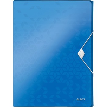 Teczka z gumką LEITZ WOW 30mm 250k A4 niebieska 46290036