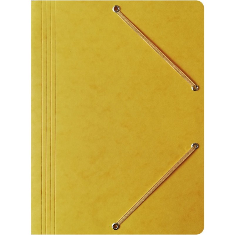 Teczka na dokumenty z gumką A4 preszpanowa żółta 400087822 BANTEX