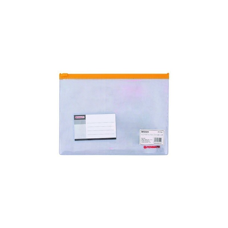 Teczka kopertowa A5 PCV zamek strunowy żółta F54 TT6690 PENMATE
