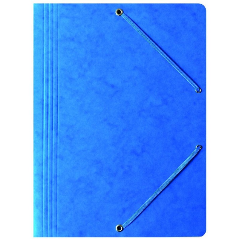 Teczka na dokumenty z gumką A4 preszpanowa niebieska 400087820 BANTEX