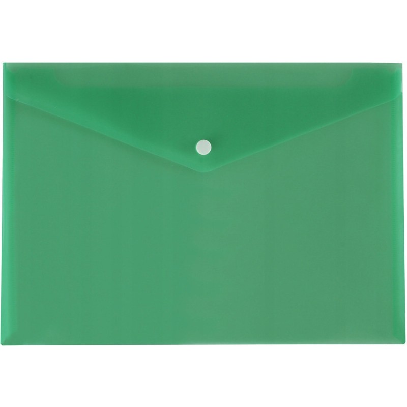 Teczka kopertowa na dokumenty A4 satyna PP zielona TKS-01-02 BIURFOL
