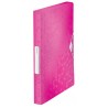 Teczka z gumką LEITZ WOW 30mm 250k A4 różowa 46290023