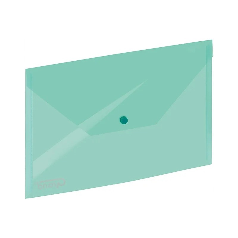 Teczka kopertowa na zatrzask A4 zielona 9113 120-1165 GRAND