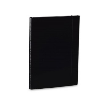 Teczka skrzydłowa 2cm z gumką czarna 322/02 VAUPE