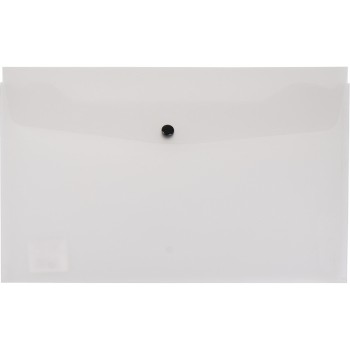 Teczka kopertowa na dokumenty A4 na zatrzask PVC przezroczysta TP-11-01 BIURFOL