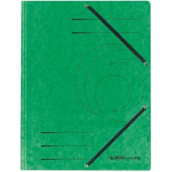 Teczka z gumką na dokumenty A4 z zakładkami Colorspan zielona 10843894 HERLITZ