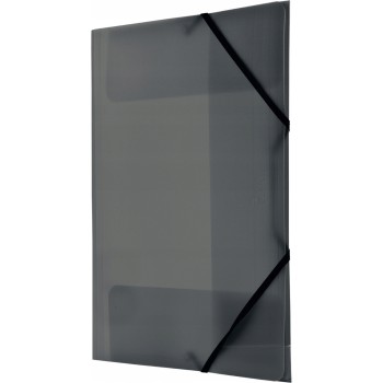 Teczka z gumką na rogach A4 PP czarna BT624-V TETIS