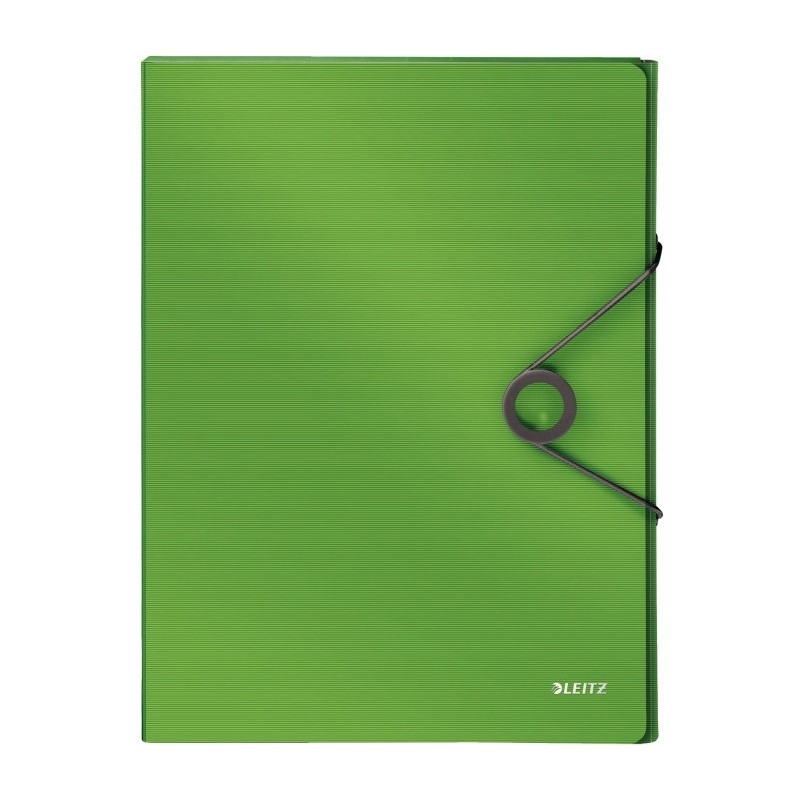 Teczka z gumką PP LEITZ SOLID 30mm jasnozielona 45681050