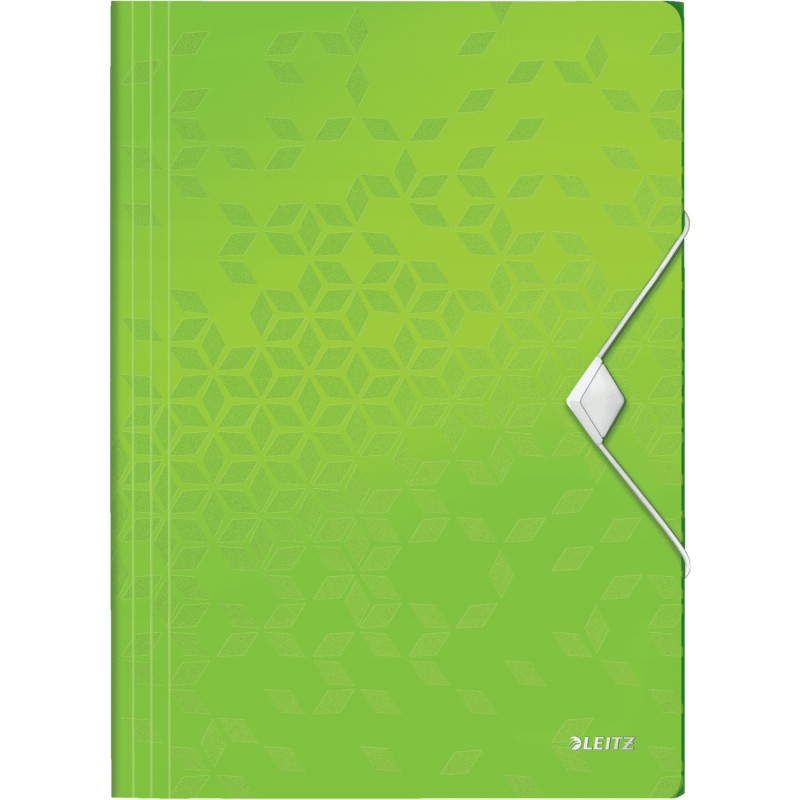 Teczka z gumką LEITZ WOW 15mm 150k A4 zielona 45990054/45990064