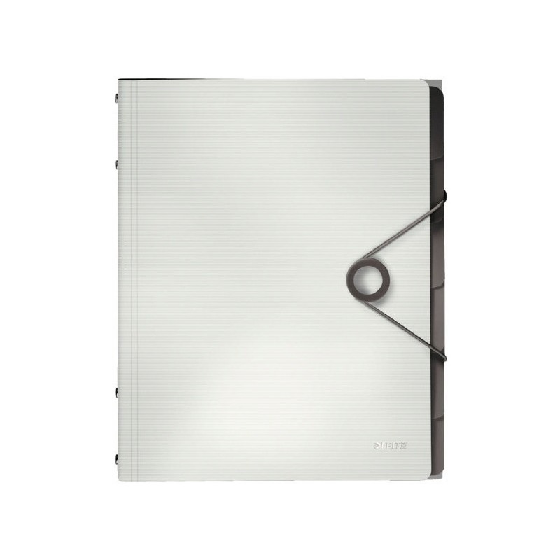 Teczka segregująca 6 przekładek biała PP LEITZ SOLID 45691001