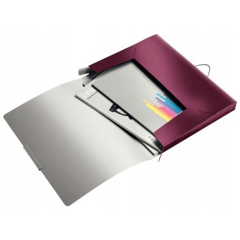 Teczka z gumką LEITZ STYLE 30mm A4 Rubinowa czerwień 39560028