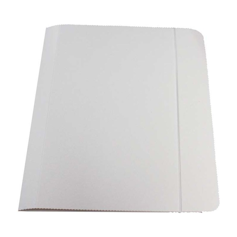 Teczka z gumką A4 biała 300g (50szt) KIEL-TECH