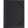 Teczka A4 z gumką na rogach czarna 350g. BT600-V TETIS