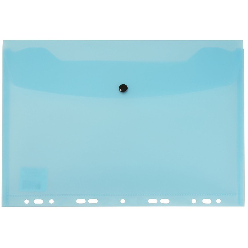 Teczka kopertowa na dokumenty A4 wpinana do segregatora PVC niebieska TP-12-03 BIURFOL
