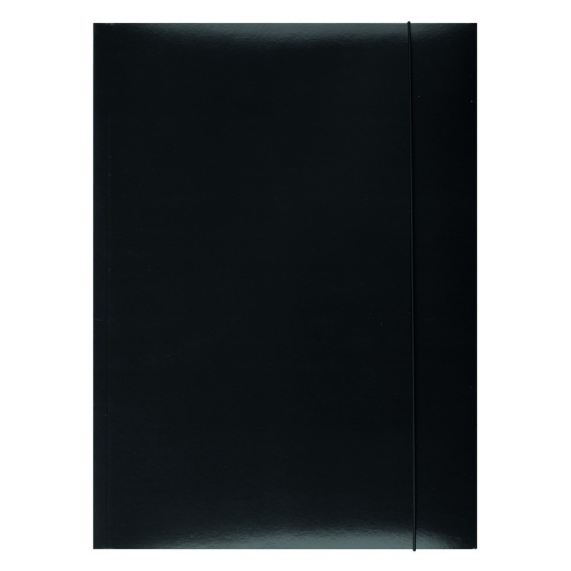 Teczka z gumką ekonomiczna NATUNA A4 (10szt) czarna 320g