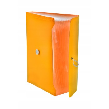 Teczka A4 harm.PP 13przegródek z gumką pomarańczowa BT622-P TETIS