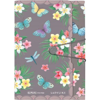 Teczka harmonijkowa na dokumenty A4 PP 12 przegródek LADYLIKE BUTTERFLIES 50044023 HERLITZ