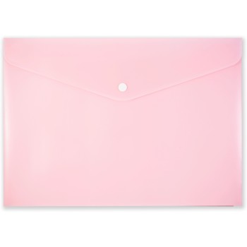 Teczka kopertowa na zatrzask A4 PP-113 różowa pastelowa TT7939 PENMATE