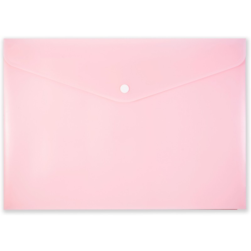 Teczka kopertowa na zatrzask A4 PP-113 różowa pastelowa TT7939 PENMATE