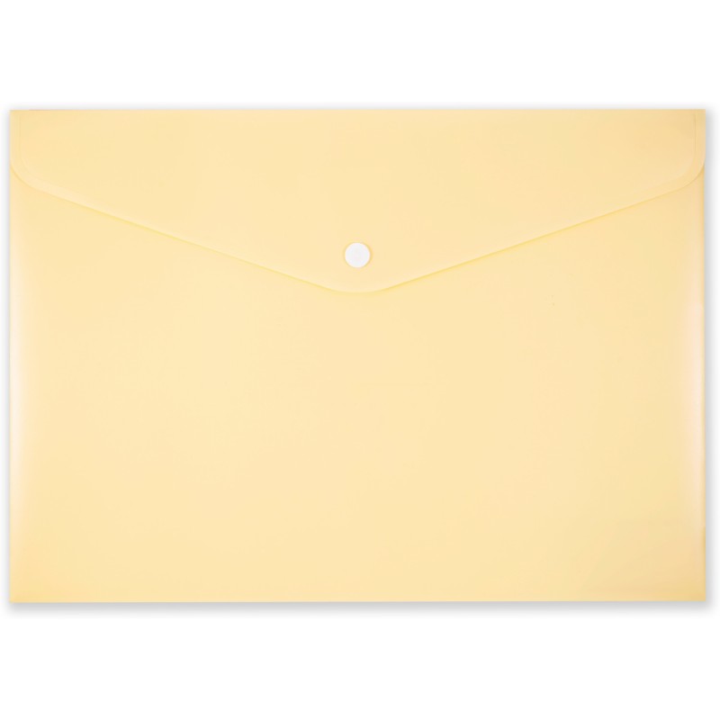 Teczka kopertowa na zatrzask A4 PP-113 żółta pastelowa TT7941 PENMATE