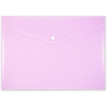 Teczka kopertowa na zatrzask A4 PP-113 różowa pastelowa TT7942 PENMATE