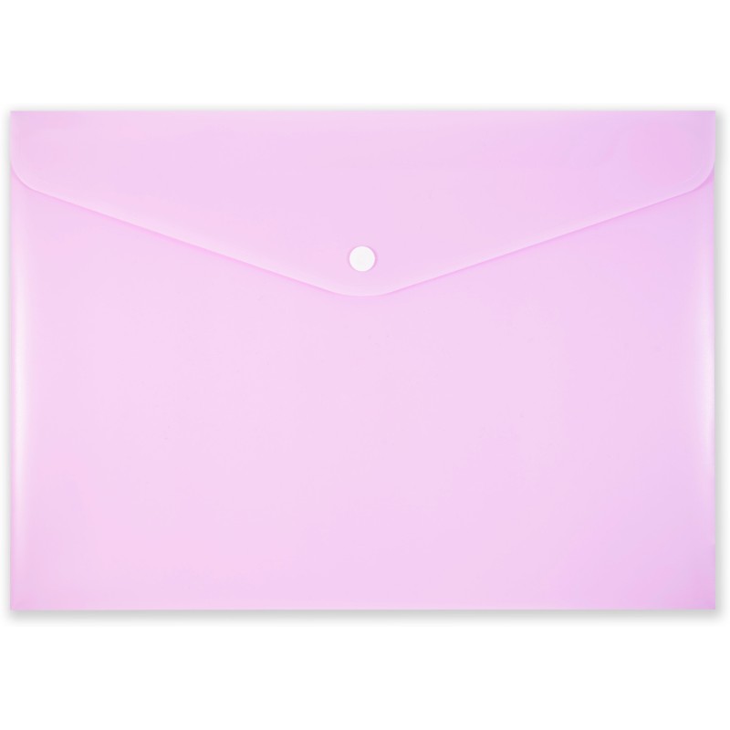 Teczka kopertowa na zatrzask A4 PP-113 różowa pastelowa TT7942 PENMATE