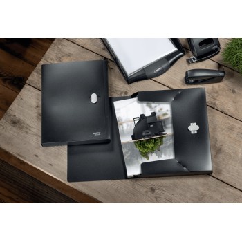 Teczka poszerzana Recycle A4 PP, czarna 46230095 LEITZ