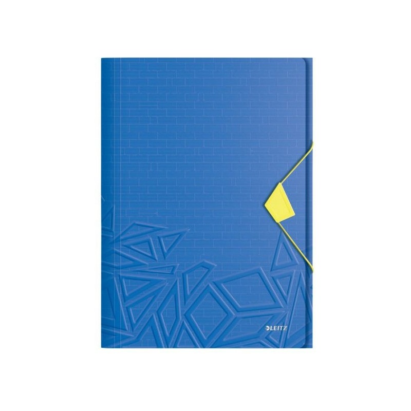 Teczka z gumką Leitz Urban Chic, PP, A4, grzbiet 15 mm, mieści 150 kartek, niebieska 46490032